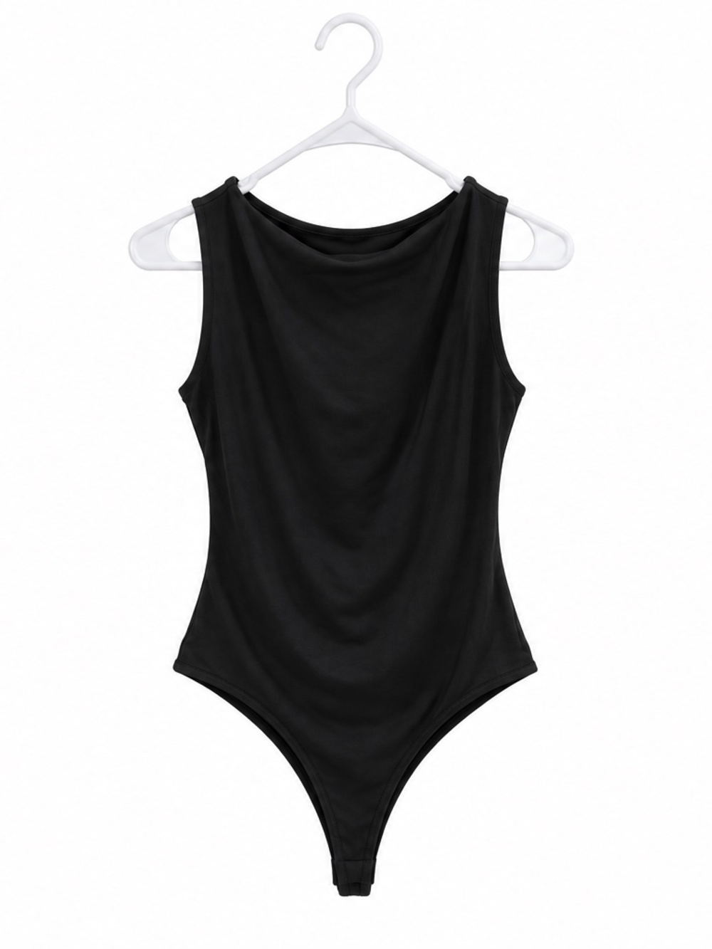 The Workshop Women's black sleeveless bodysuit
